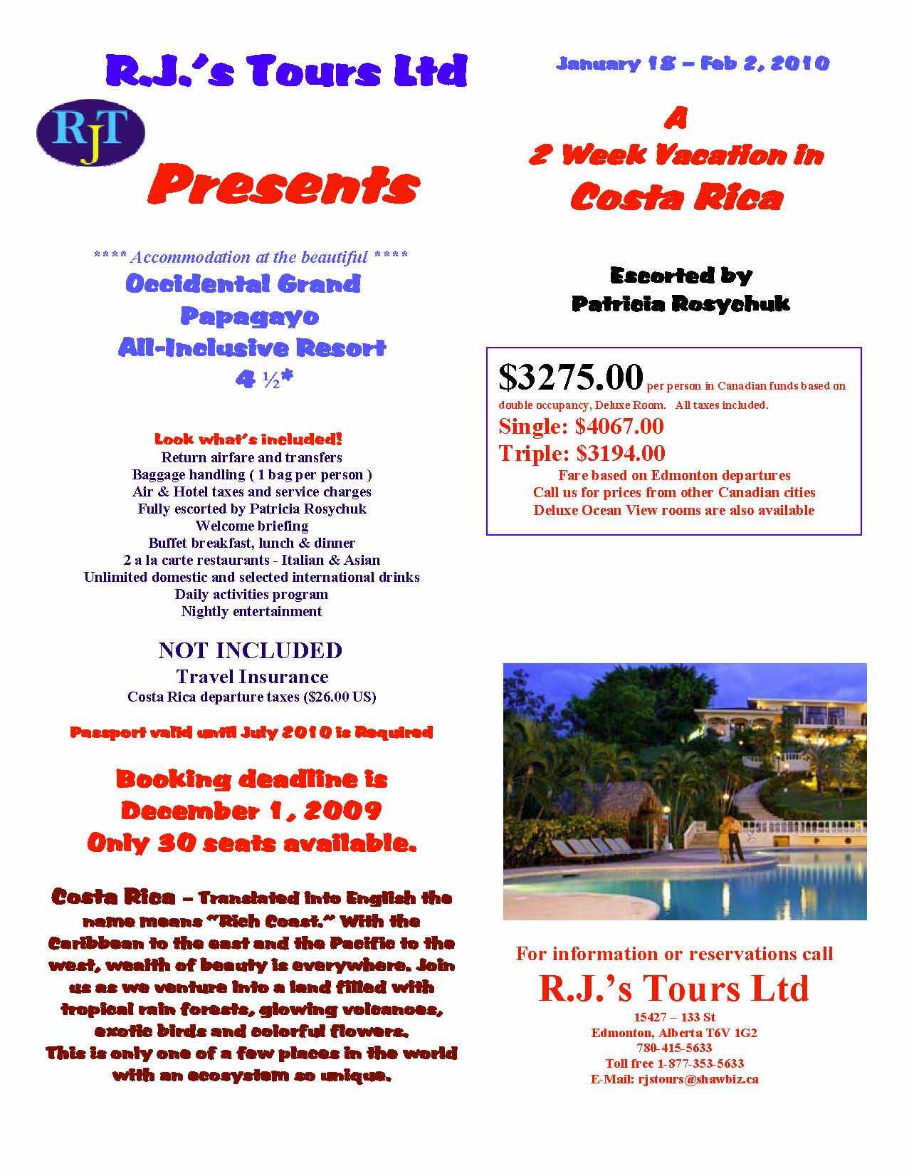 All-inclusive escorted group tour