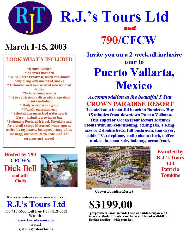 Puerto Vallarta Mexico Group Tour Brochure