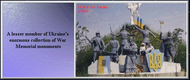 Ukraine Group Tour Photo of War Memorial